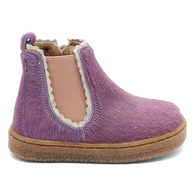 Siggi Lamb Ankle Boots | Purple
