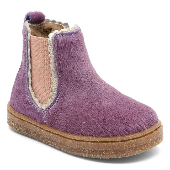 Siggi Lamb Ankle Boots | Purple