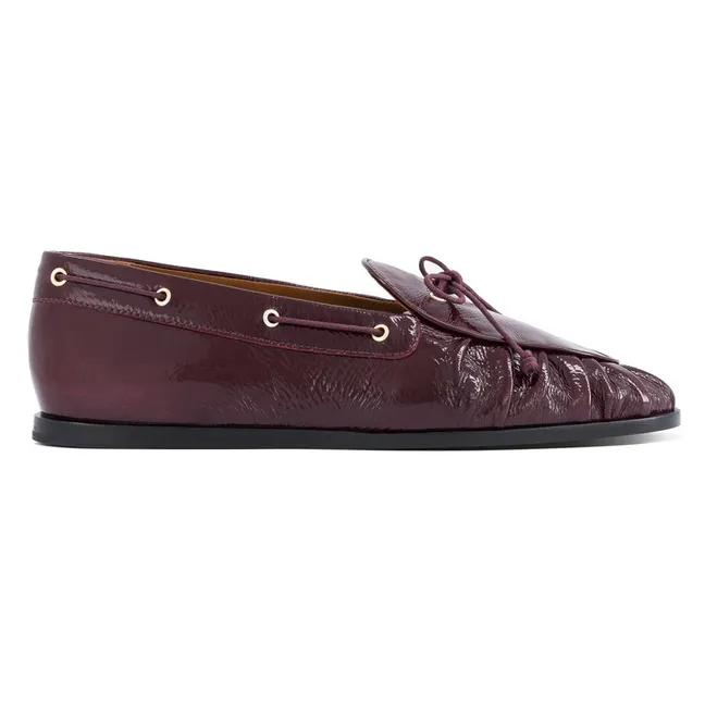 Chaussures Bateau Como Cuir Verni | Bordeaux