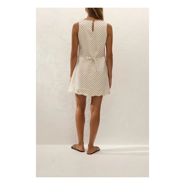 Robe Pois Iria Lin | Crème