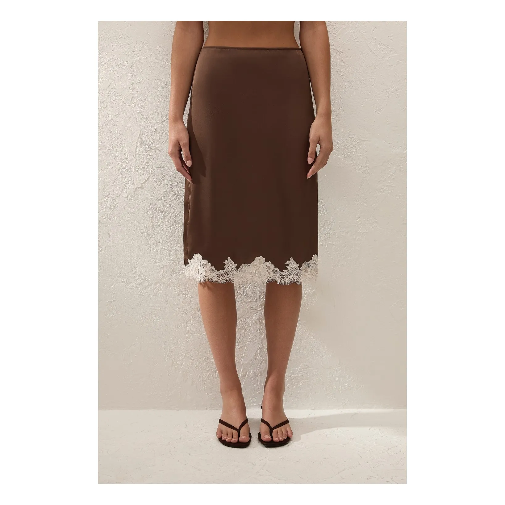 Faithfull The Brand Chocolate Marisol Skirt