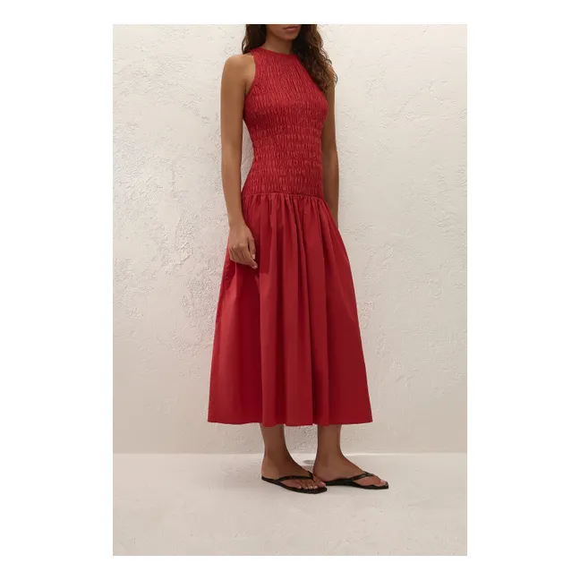 Robe Sanchia Coton | Rouge