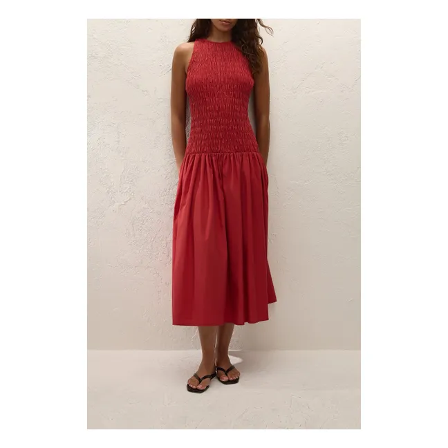 Robe Sanchia Coton | Rouge