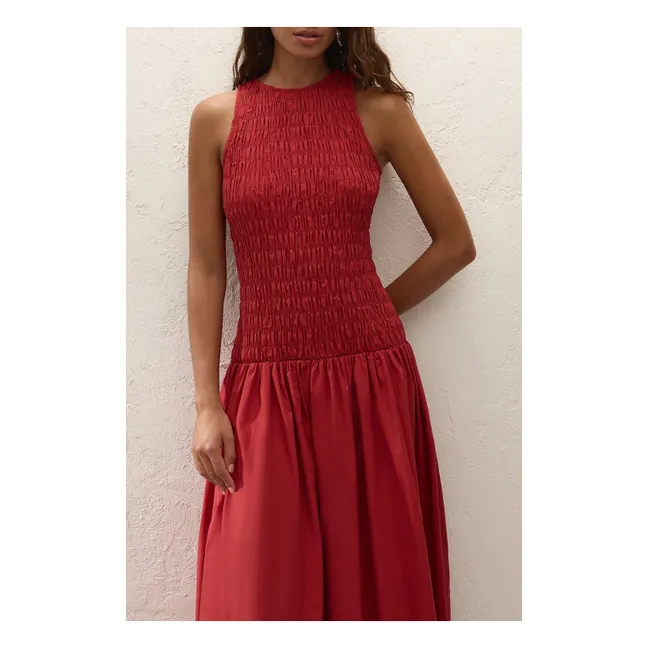 Robe Sanchia Coton | Rouge