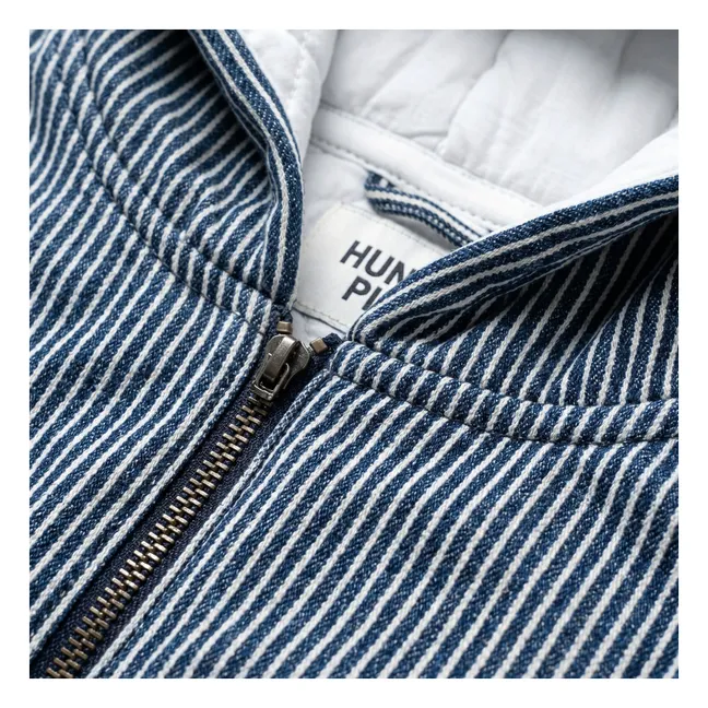 Veste Wyatt Denim Rayé | Bleu indigo