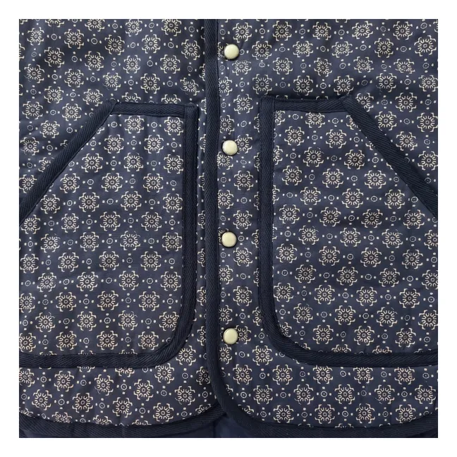 Veste Sans Manches Maria Bandana | Bleu indigo