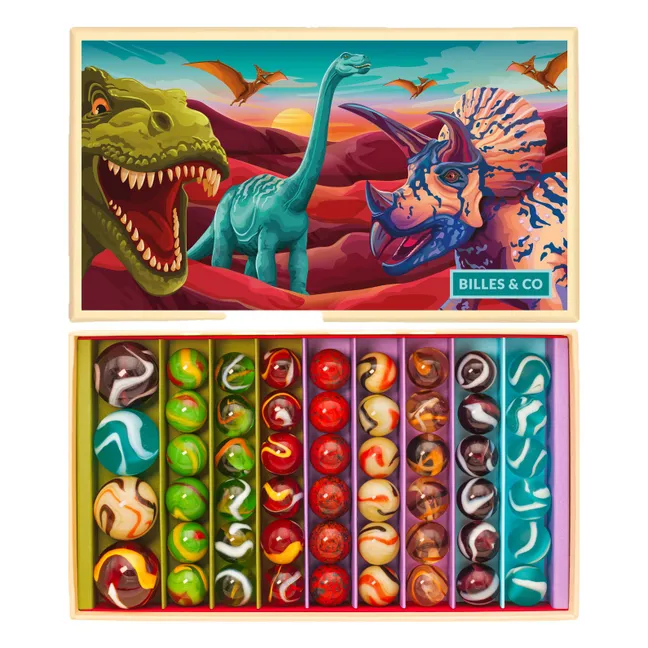 Dinosaur Set - 52 Marbles | Green