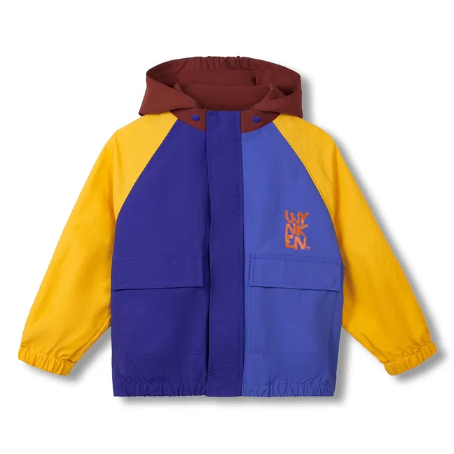 Colorblock windproof jacket | Blue