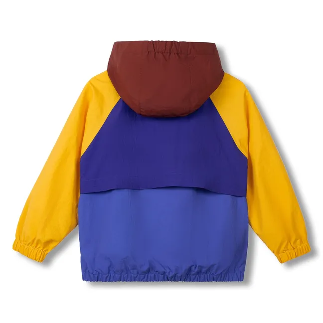 Colorblock windproof jacket | Blue