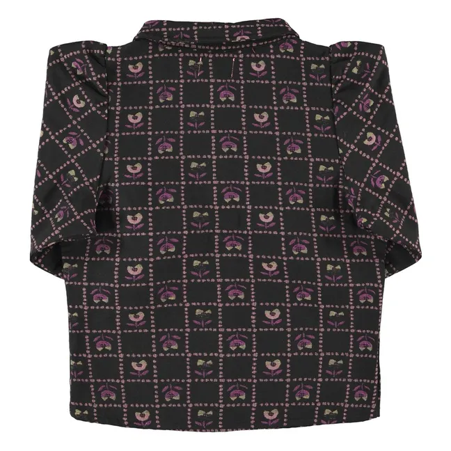 Veste Jacquard Coton | Noir