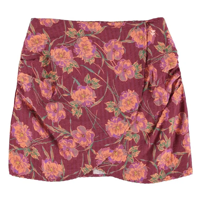 Jupe Fleurs | Bordeaux