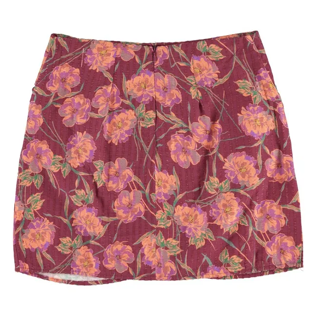 Jupe Fleurs | Bordeaux