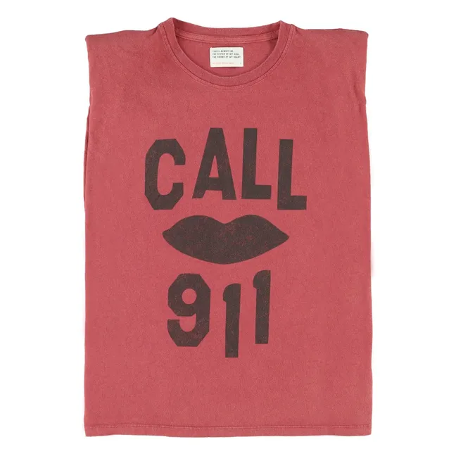 T-Shirt Alicia Lin et Coton | Rouge