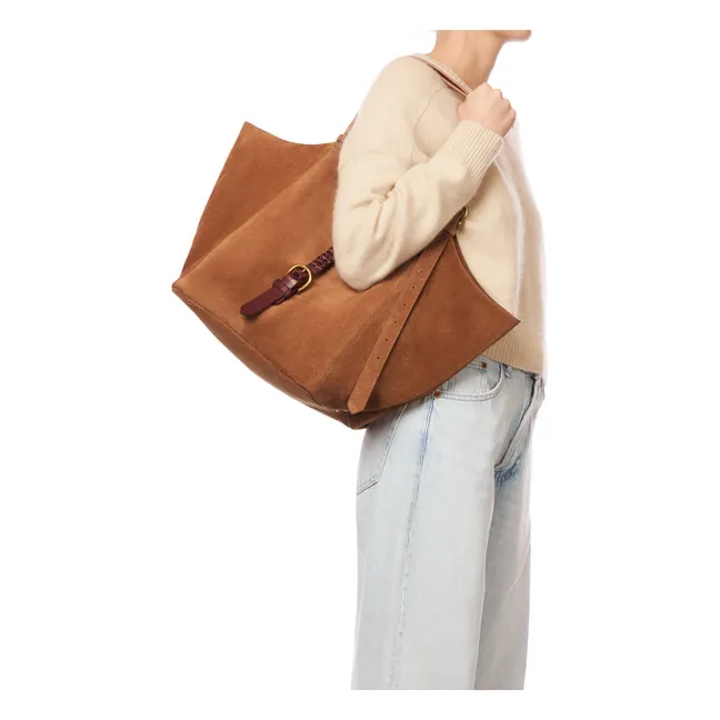 Sac Joseph M Croute Velours | Caramel