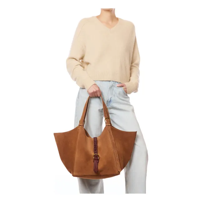 Sac Joseph M Croute Velours | Caramel