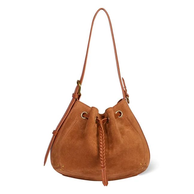 Sac Andy Croute Velours | Caramel