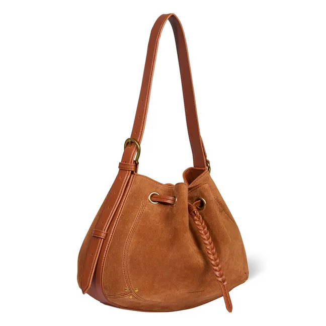 Sac Andy Croute Velours | Caramel