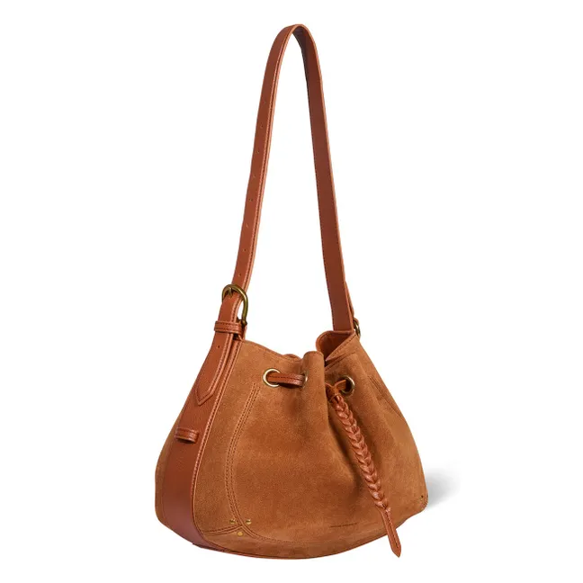 Sac Andy Croute Velours | Caramel