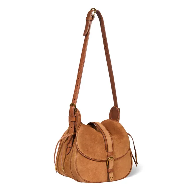 Sac Gildas Croute Velours | Caramel