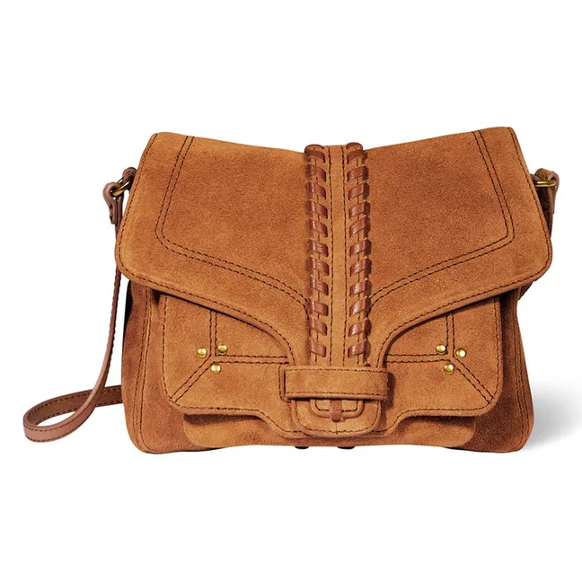 Sac Harry S Croute Velours | Caramel