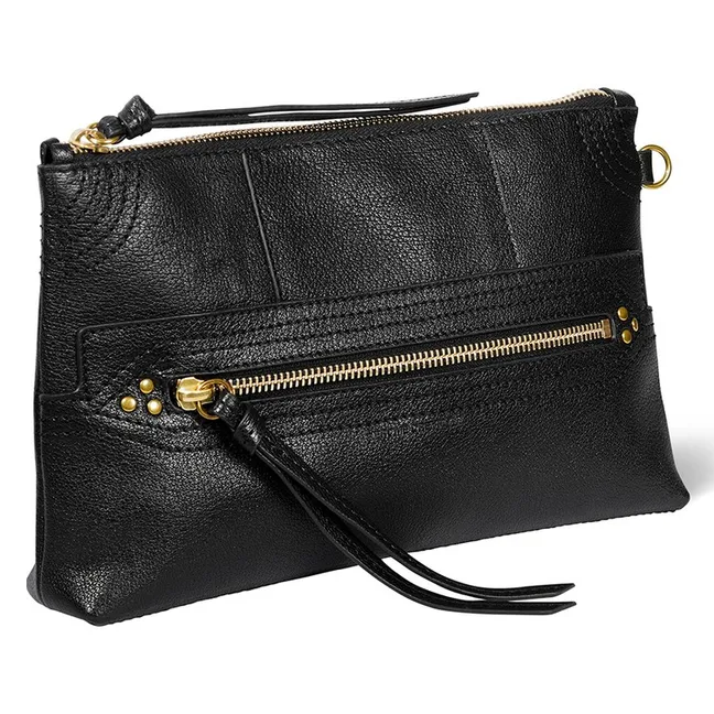 Sac Lucky Clutch Buffle | Noir