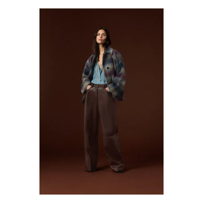 Pantalon Aoki Cuir | Marron