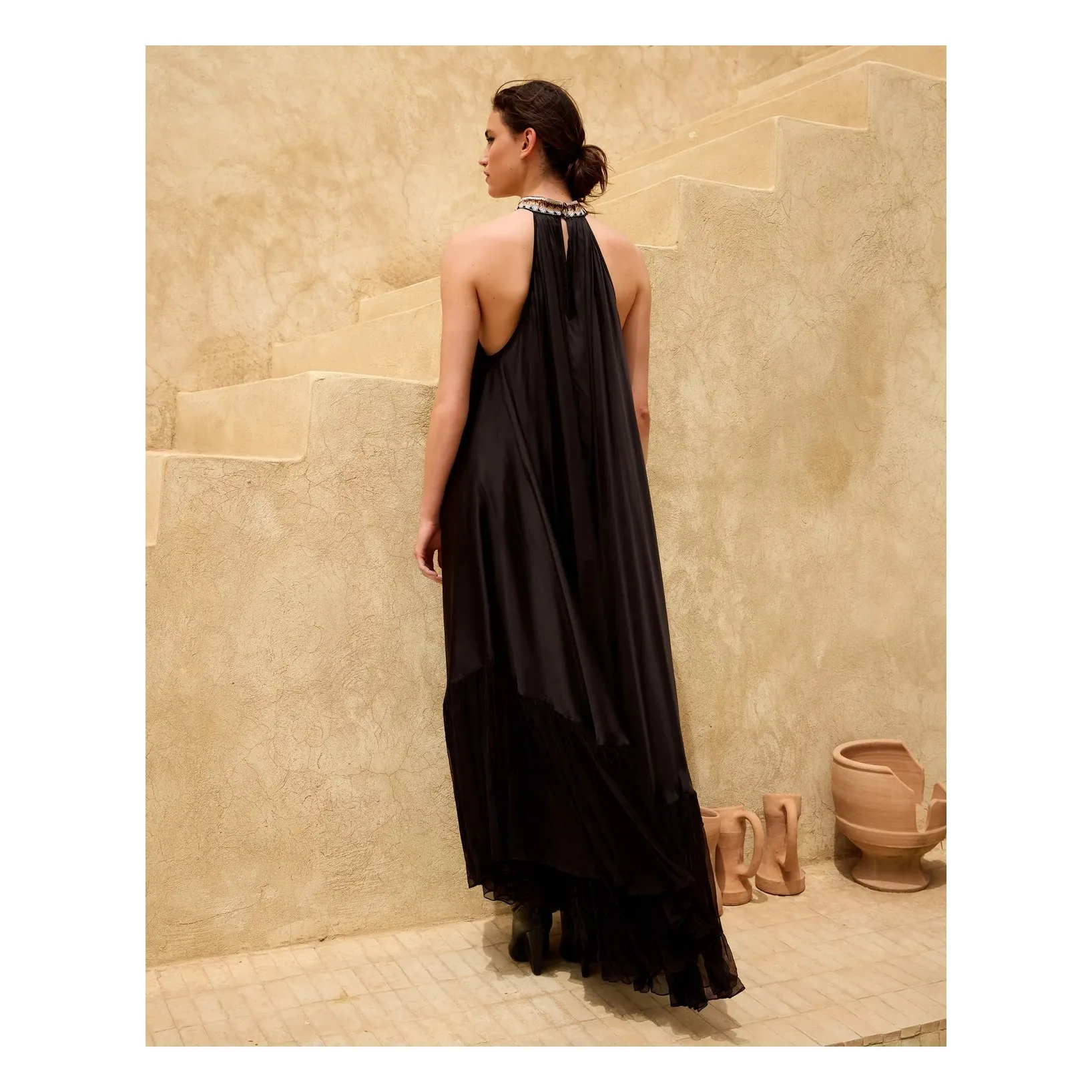 Robe Yanis Lin | Noir- Image produit n°2