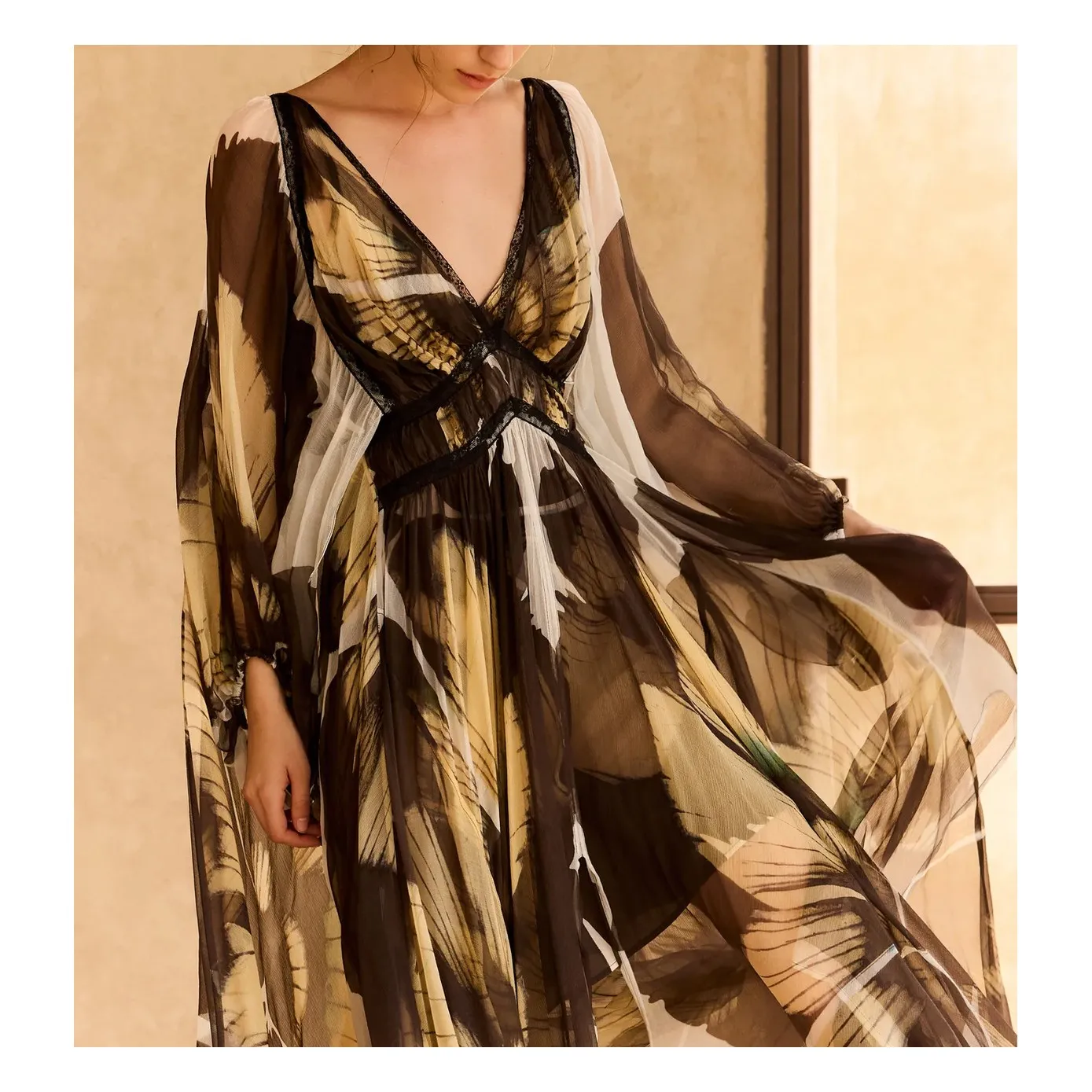 Robe Pucha Lin | Gris- Image produit n°11