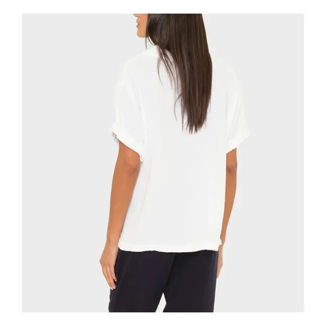 Top Avery Gaze de Coton | Blanc
