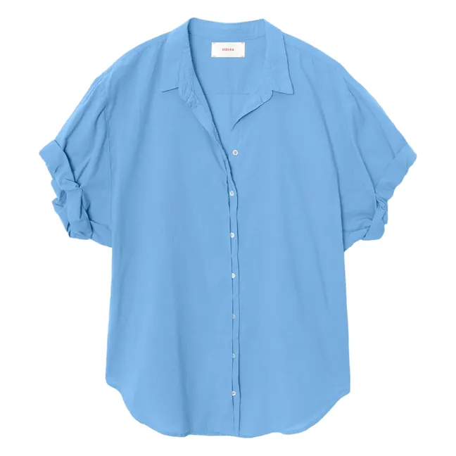 Chemise Channing Popeline de Coton | Bleu
