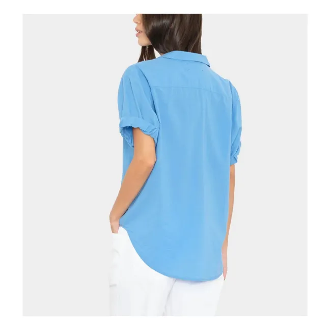 Chemise Channing Popeline de Coton | Bleu
