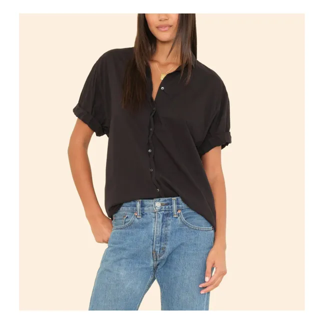 Chemise Channing Popeline de Coton | Noir