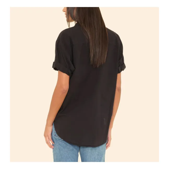 Chemise Channing Popeline de Coton | Noir