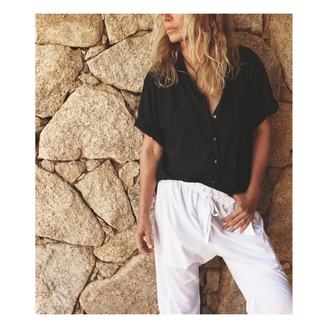 Chemise Channing Popeline de Coton | Noir