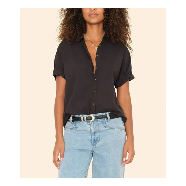Chemise Channing Popeline de Coton | Noir