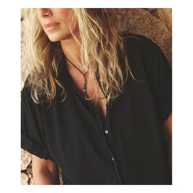Chemise Channing Popeline de Coton | Noir