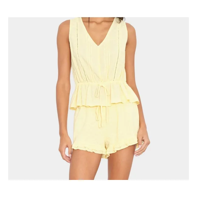 Top de algodón Emma | Amarillo