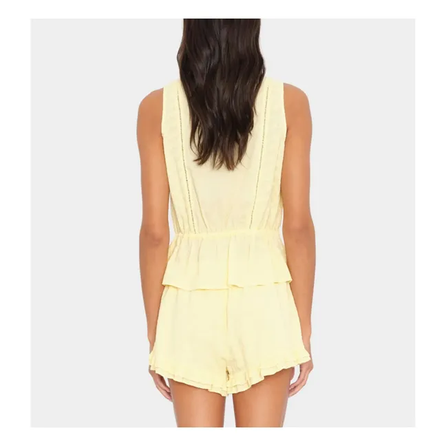 Top de algodón Emma | Amarillo