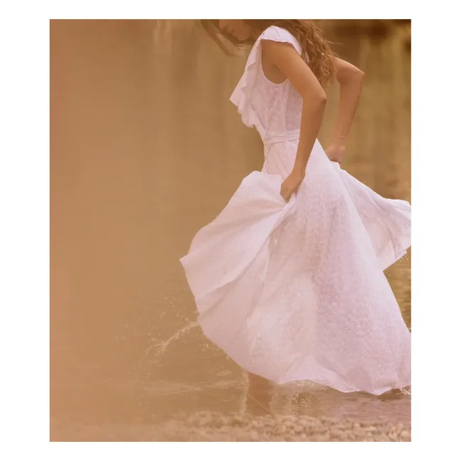 Capsule Léa Meylan : Robe Lola Coton | Blanc