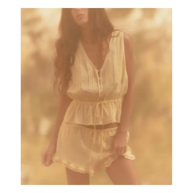 Capsule Léa Meylan: Short Mimi Coton | Jaune