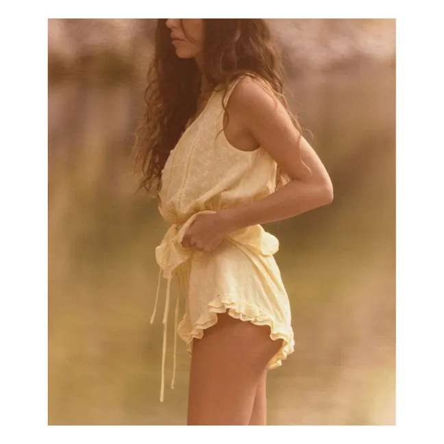 Capsule Léa Meylan: Short Mimi Coton | Jaune