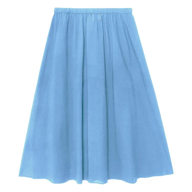 Jupe Scarlett Popeline de Coton | Bleu