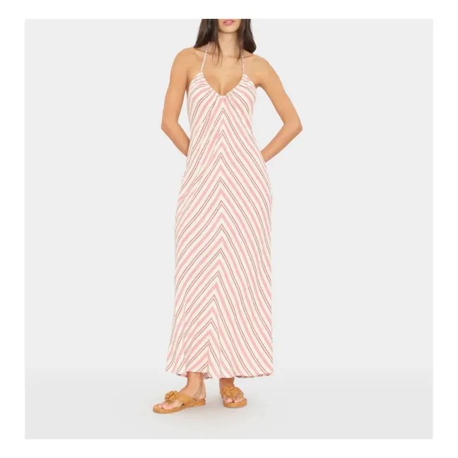 Robe Rayures Maggie | Rose
