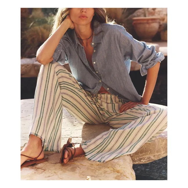 Pantalon Rayures Joseph | Bleu