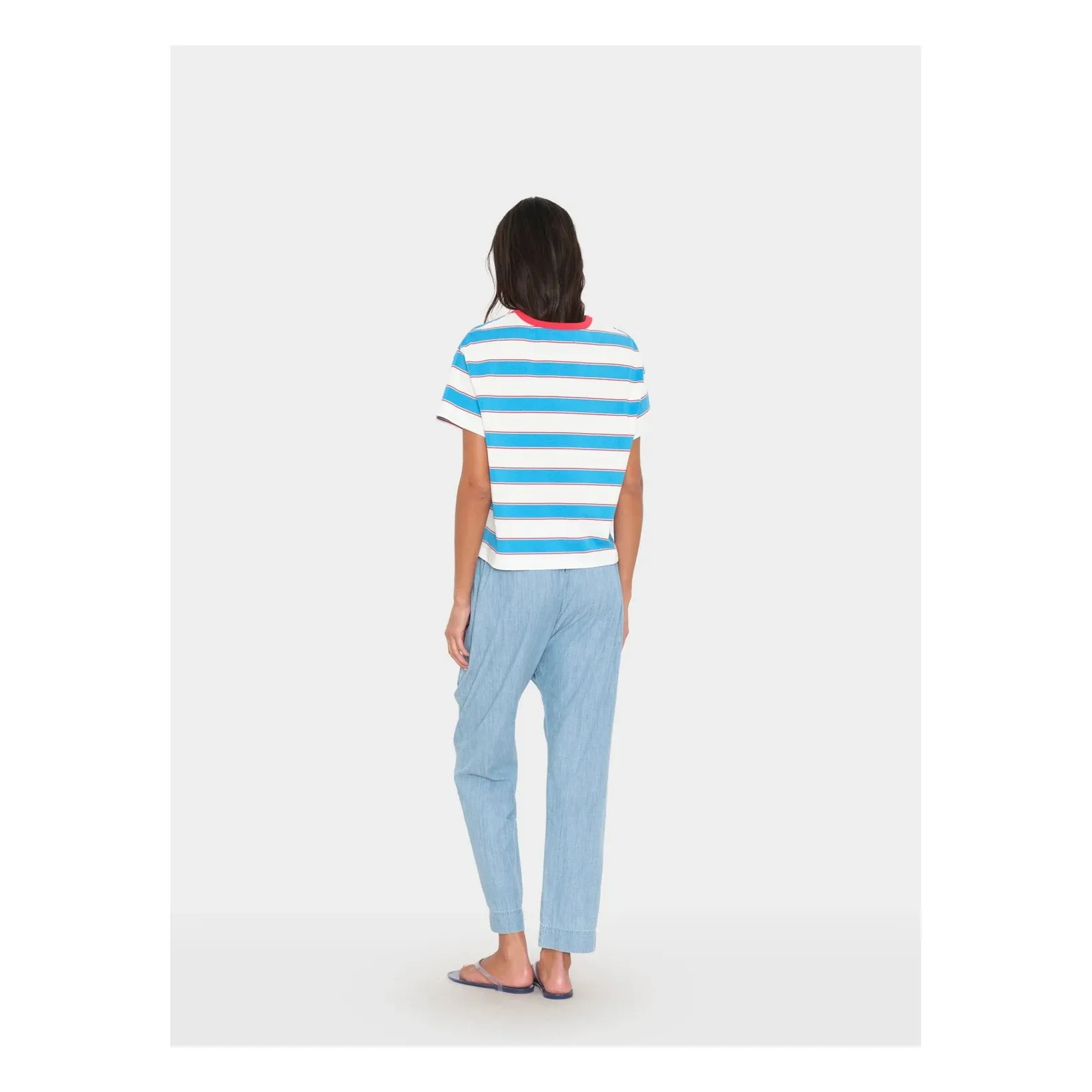 Pantalon Draper Coton | Bleu ciel- Image produit n°2