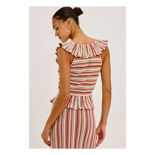 Top Carmelita Coton | Rouge