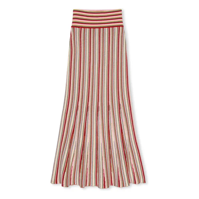Jupe Nari Coton | Rouge