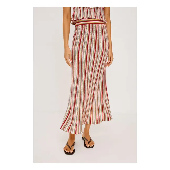 Jupe Nari Coton | Rouge