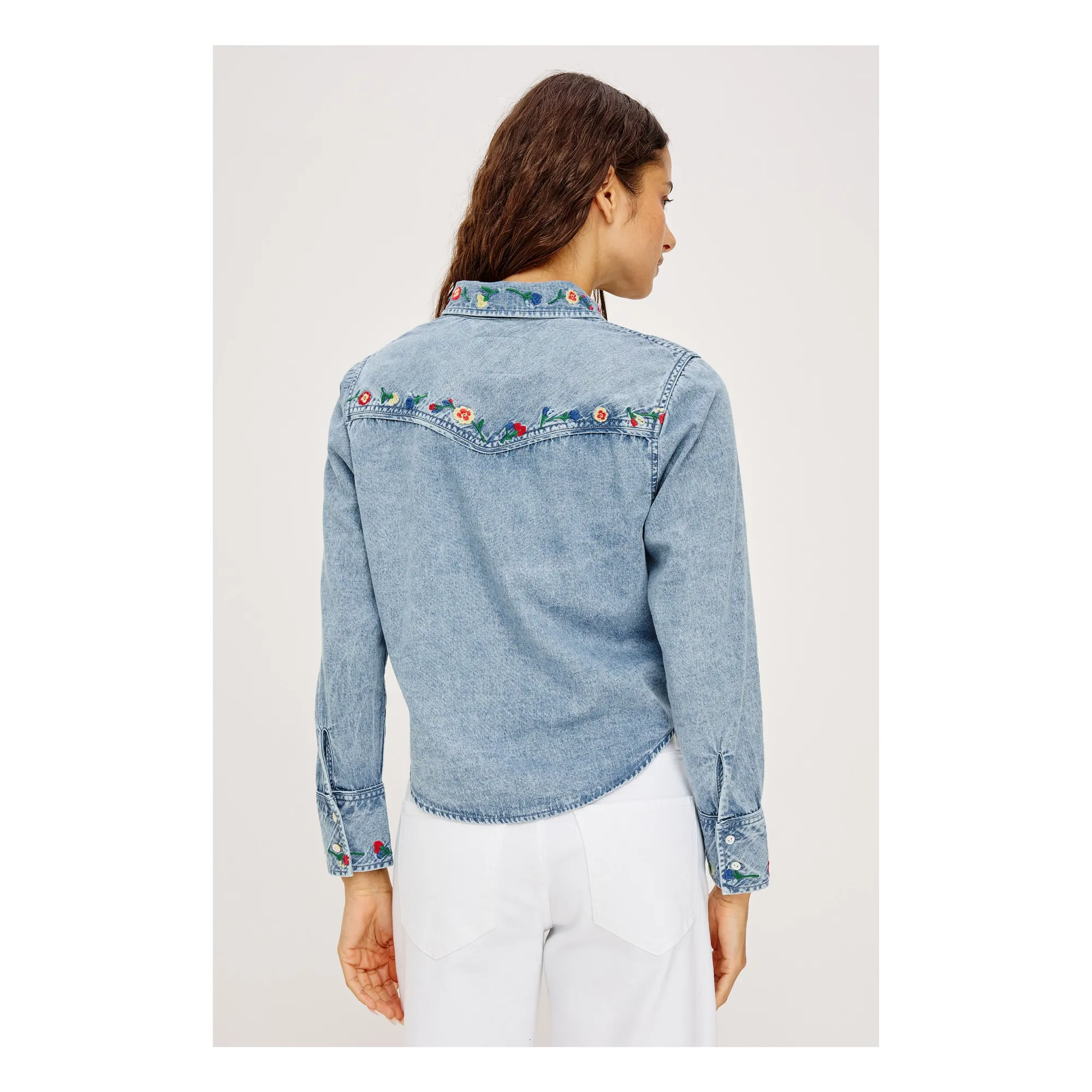Chemise Bari Coton | Indigo- Image produit n°3
