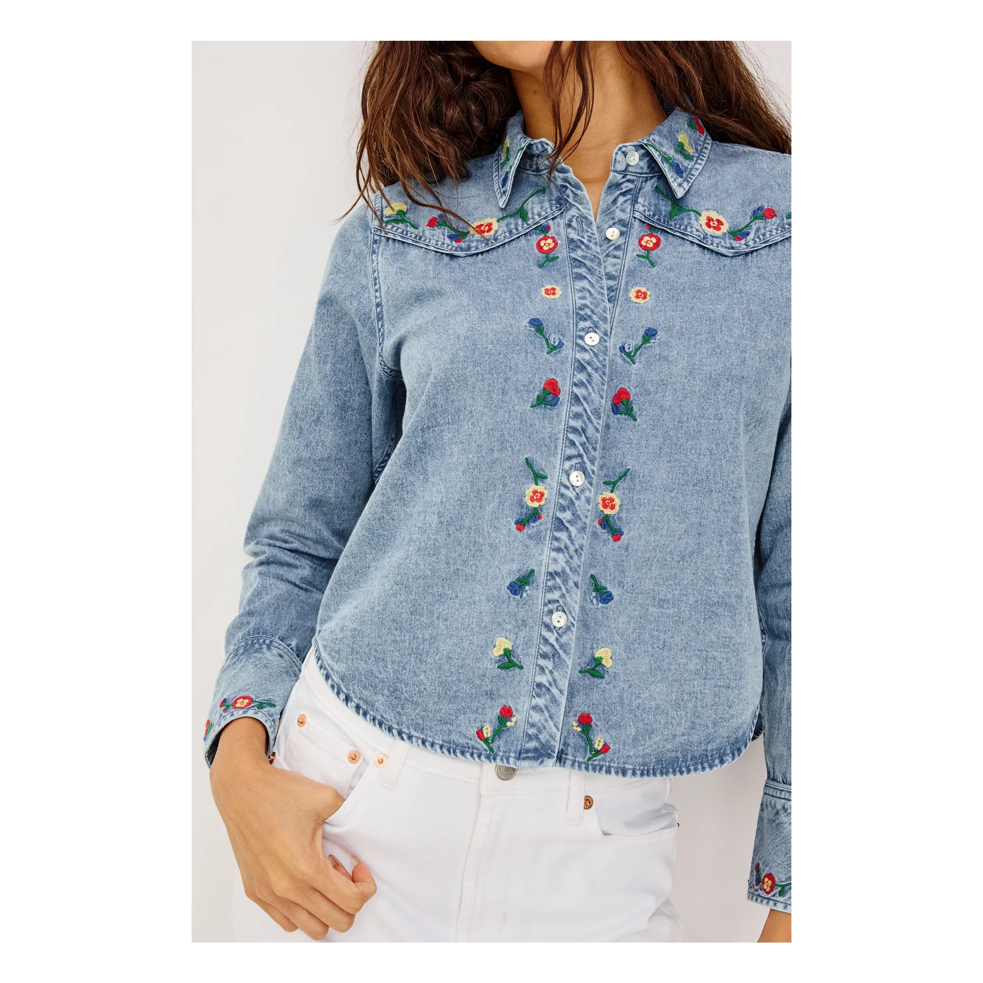 Chemise Bari Coton | Indigo- Image produit n°4